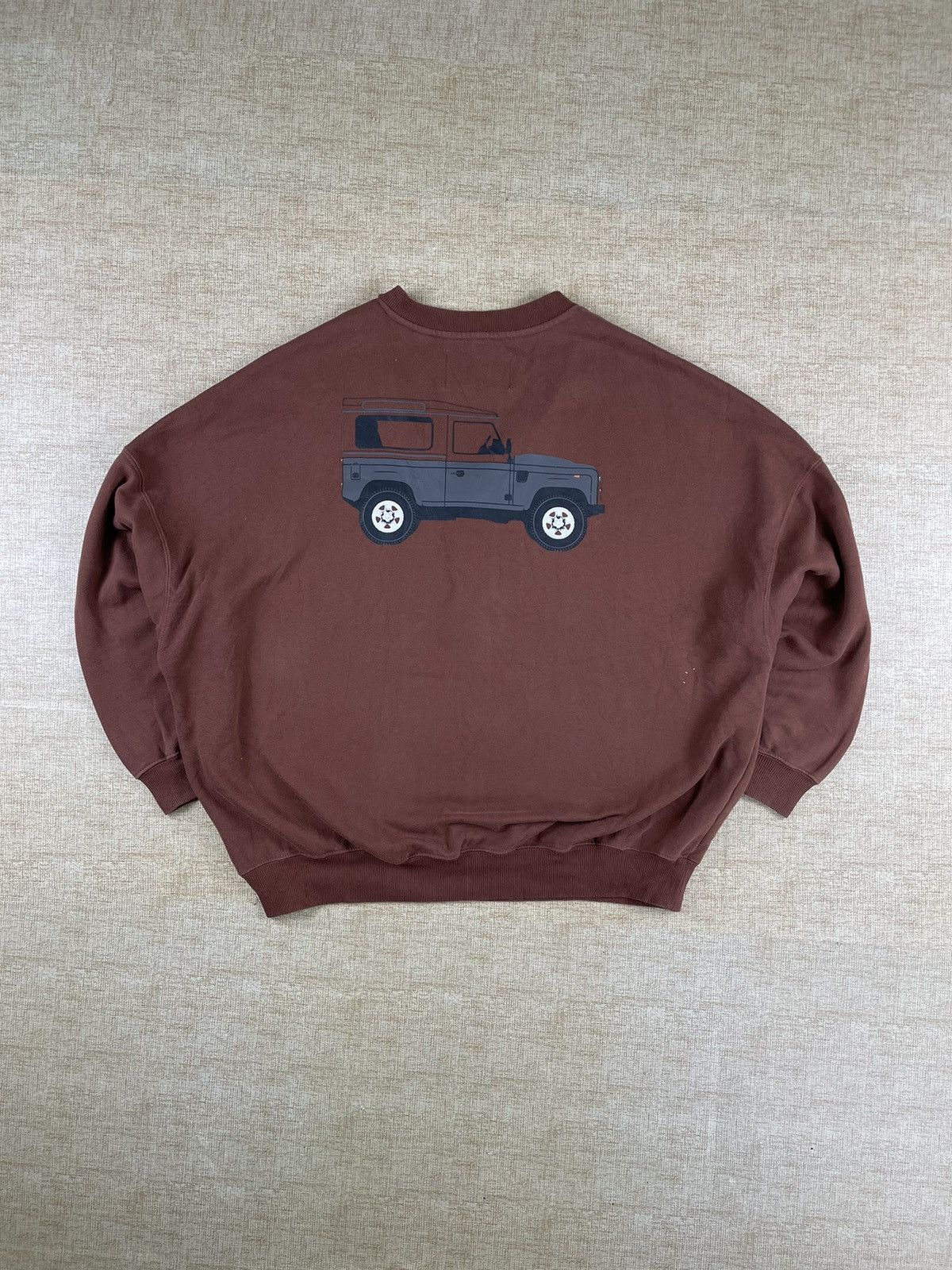 Pacsun × Vintage LAND ROVER PACSUN Vintage V-Neck Baggy Sweatshirt Size US M / EU 48-50 / 2 - 1 Thumbnail