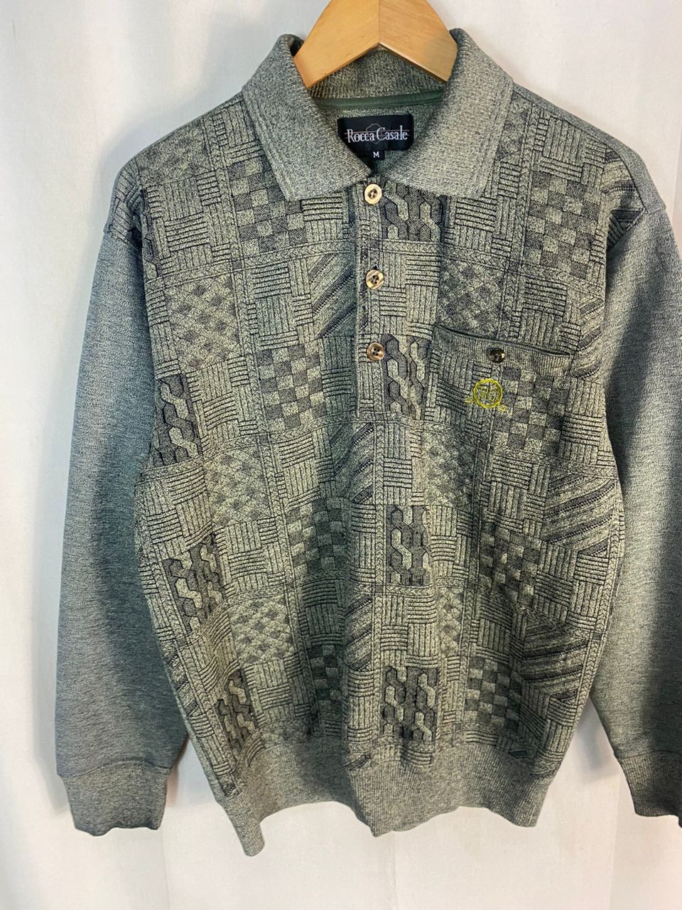 Japanese Brand × Vintage Vintage Rocca casale polo sweatshirt Size US M / EU 48-50 / 2 - 2 Thumbnail