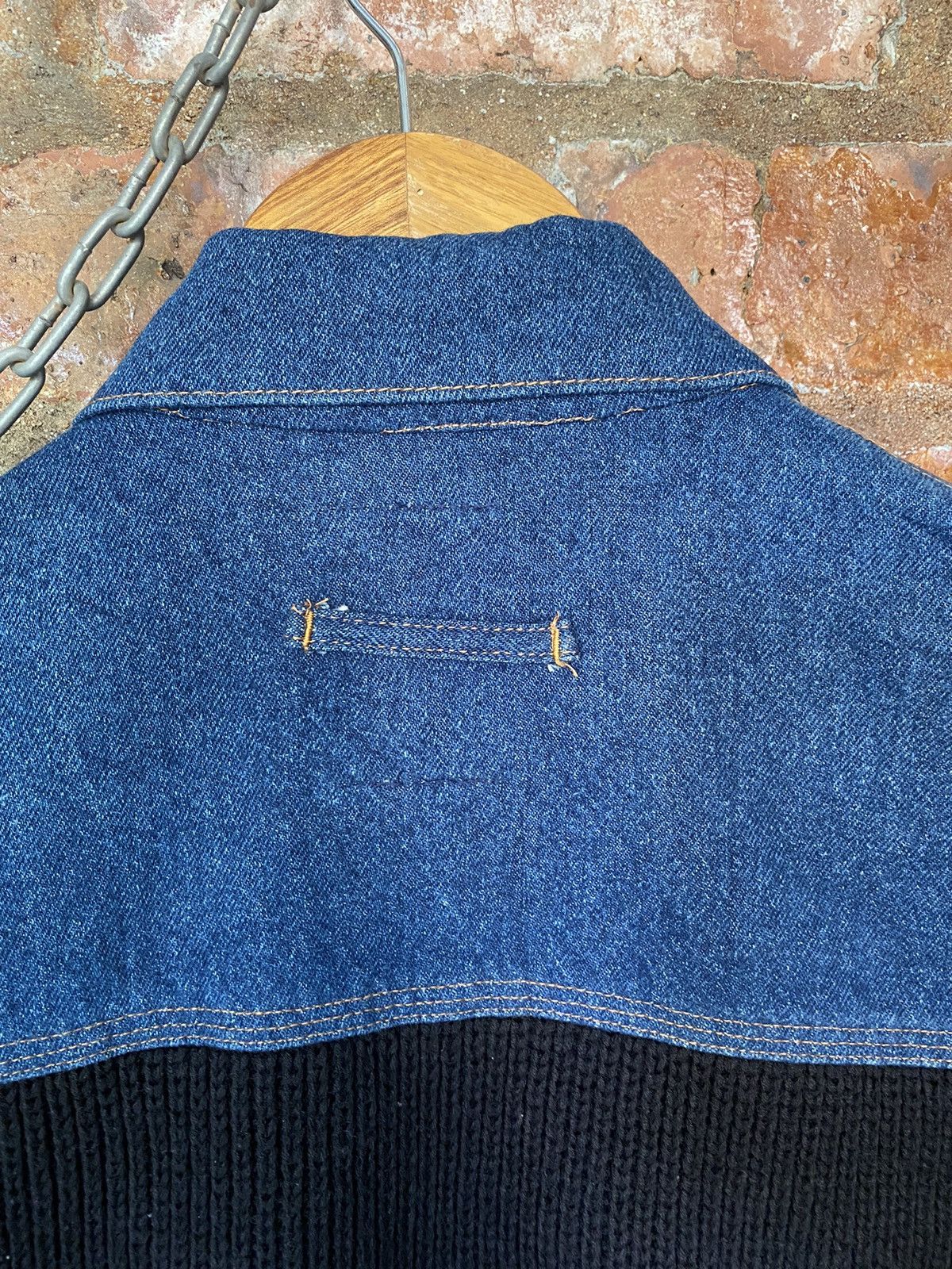 Jean Paul Gaultier 1990s JPG GAULTIER Jeans Hybrid Knit crop jacket Size M / US 6-8 / IT 42-44 - 12 Thumbnail