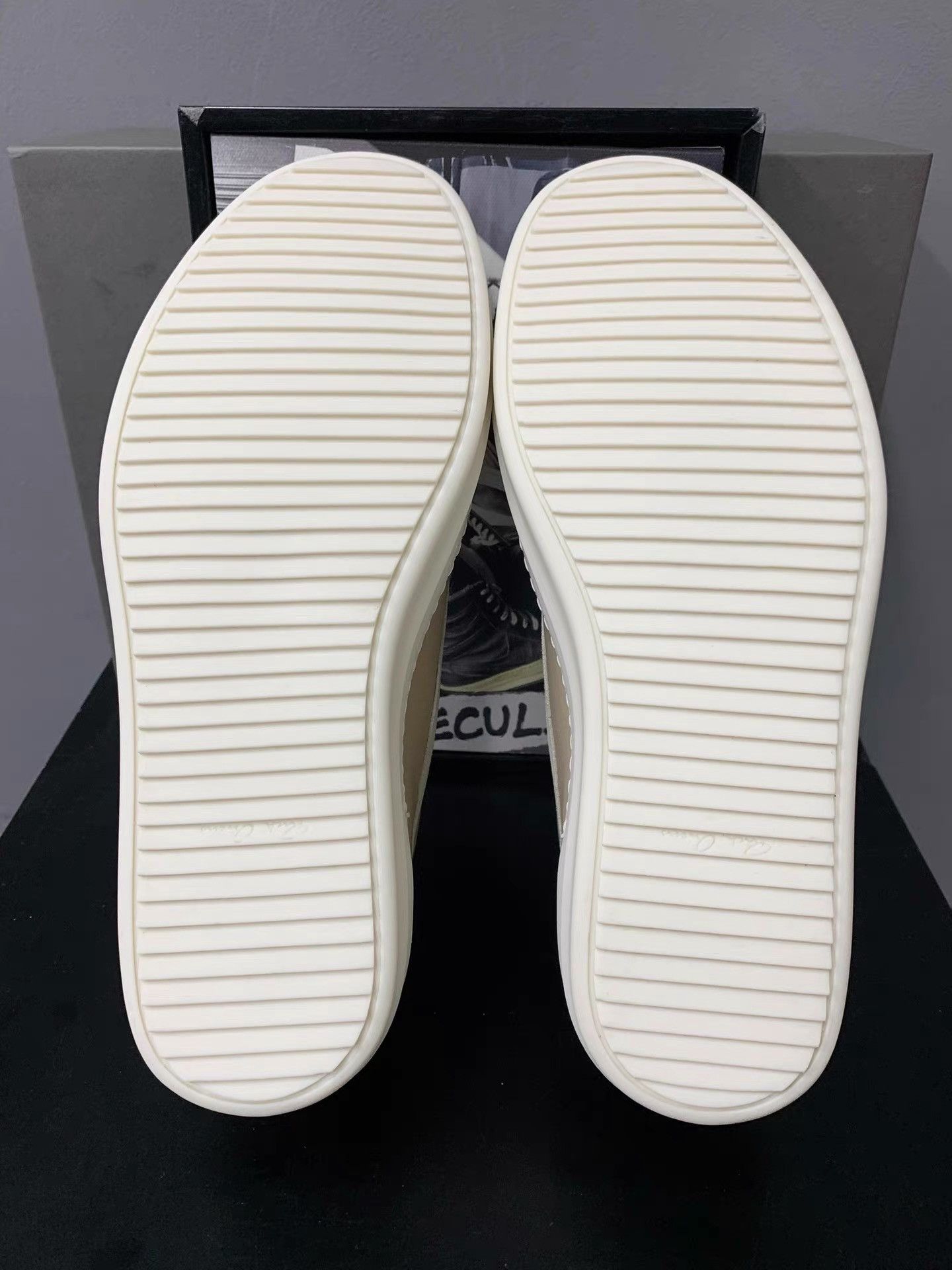 Rick Owens Rick Owens 25SS Cream Mainline Leather Big Vans Sneakers K34 Size US 8 / EU 41 - 8 Thumbnail