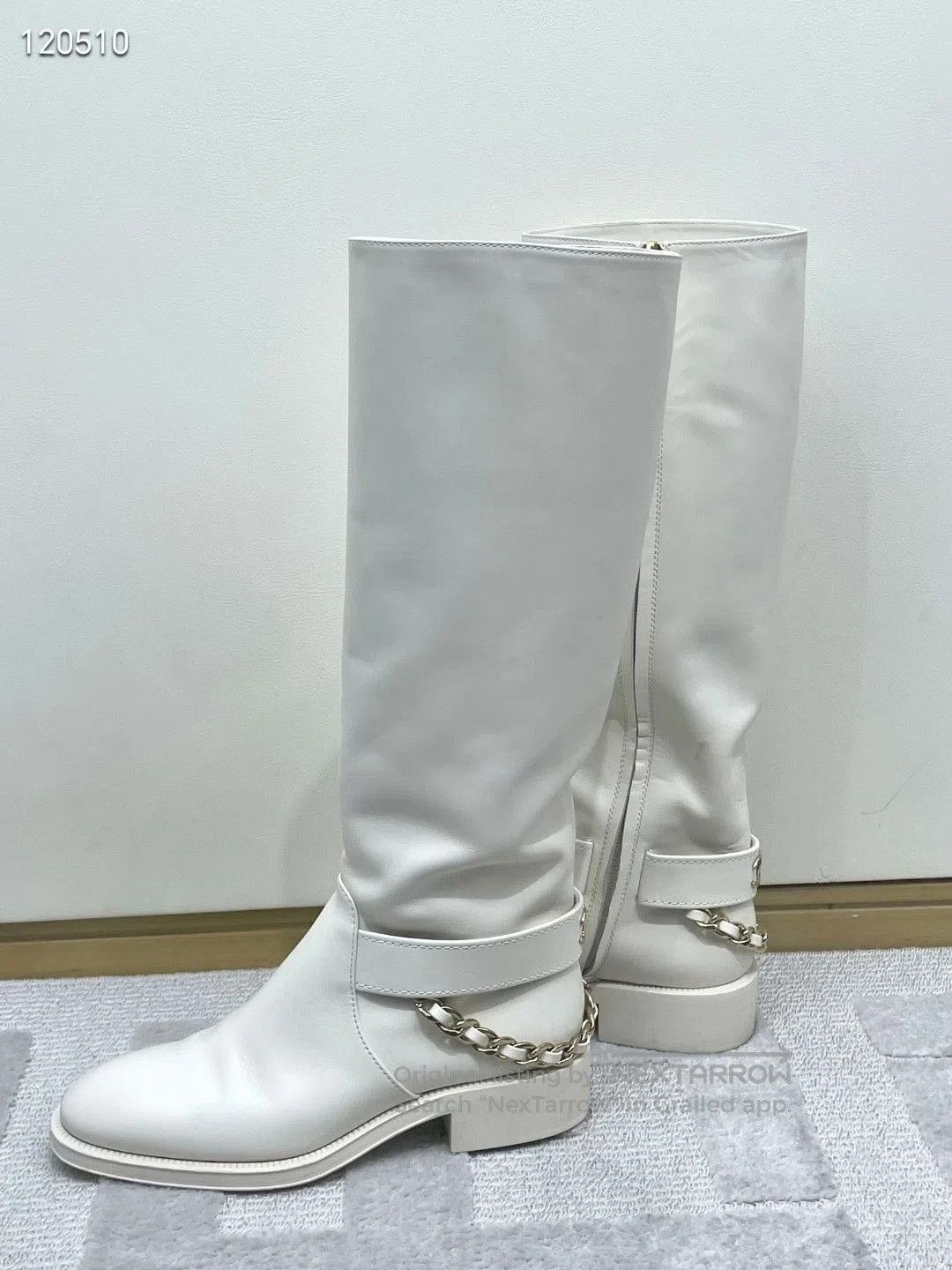 Chanel Chanel Chain Knight Boots. Size US 5 / IT 35 - 4 Thumbnail
