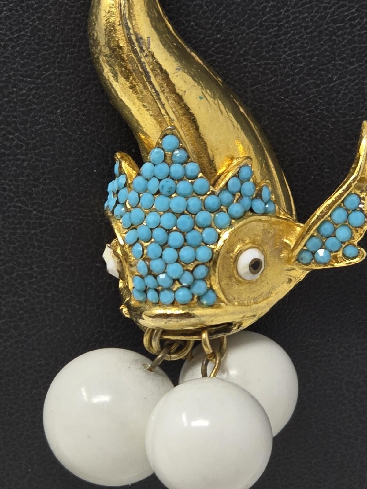Other Vintage Alice Caviness Fish Necklace 12K GF 25” Size ONE SIZE - 2 Thumbnail