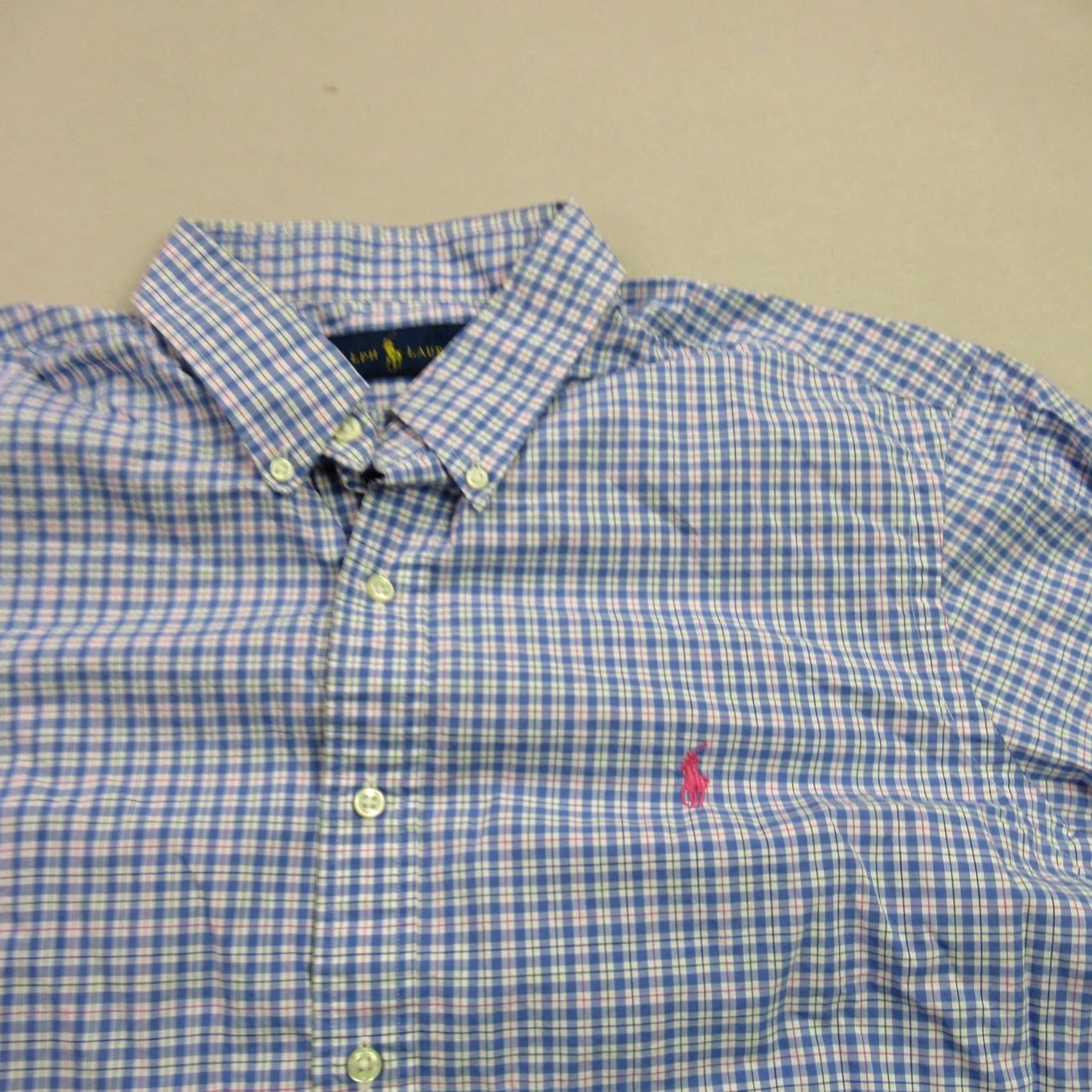 Polo Ralph Lauren Ralph Lauren Shirt Mens XL Long Sleeve Button Front Lightweight Plaid Size US XL / EU 56 / 4 - 2 Thumbnail