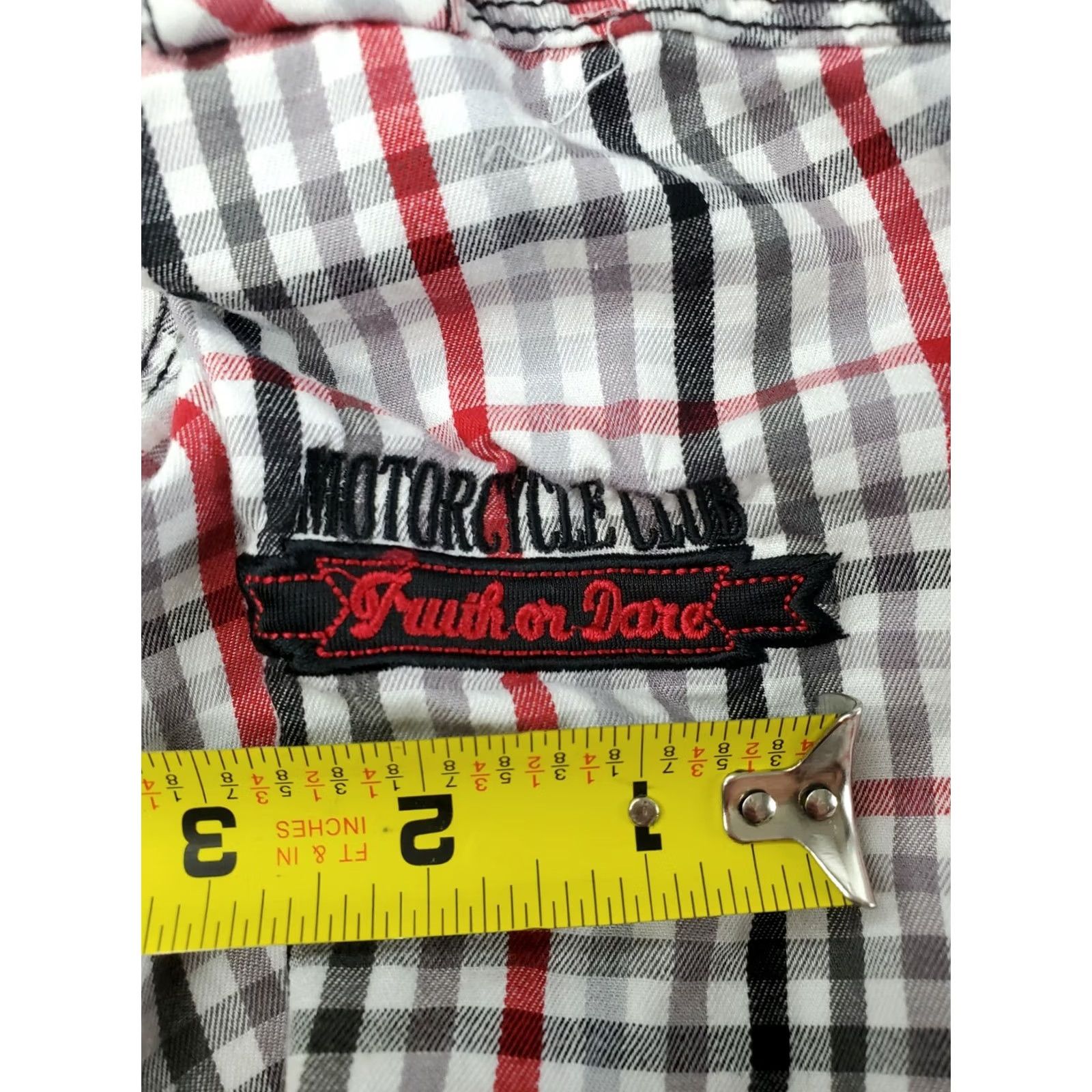 Coogi COOGI Australia Long Sleeve Plaid Button-Down Shirt Men 2XL Red Embroidery, Multicolor, Cotton, Casual Shirt, Button-Up, Regular Fit Size US XXL / EU 58 / 5 - 6 Thumbnail