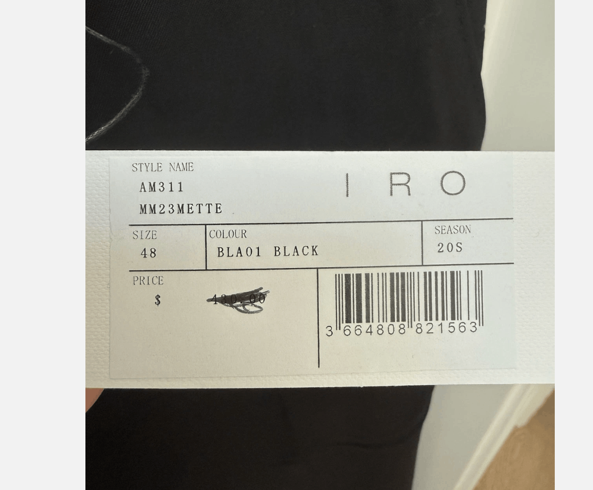 Iro IRO NWT Men's Wool Slacks Pants EU48 US 38 or 32" waist Size 38R - 4 Thumbnail