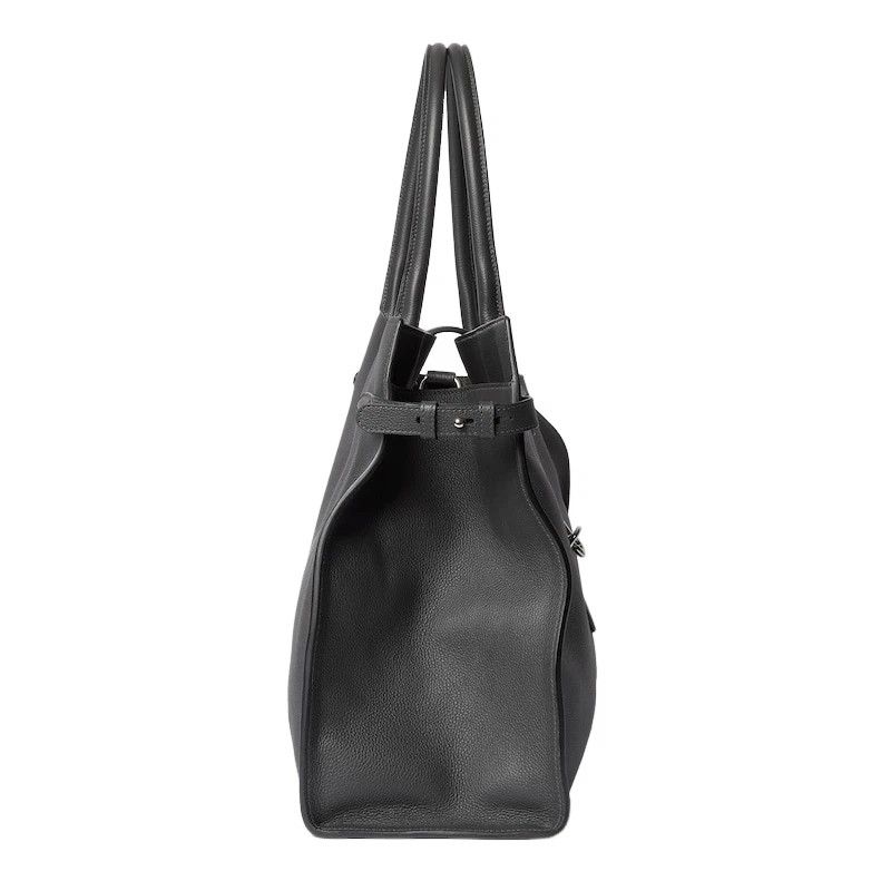 Gucci GUCCI $7600 Grey Leather Hook Lrg Tote New Auth Size ONE SIZE - 5 Thumbnail
