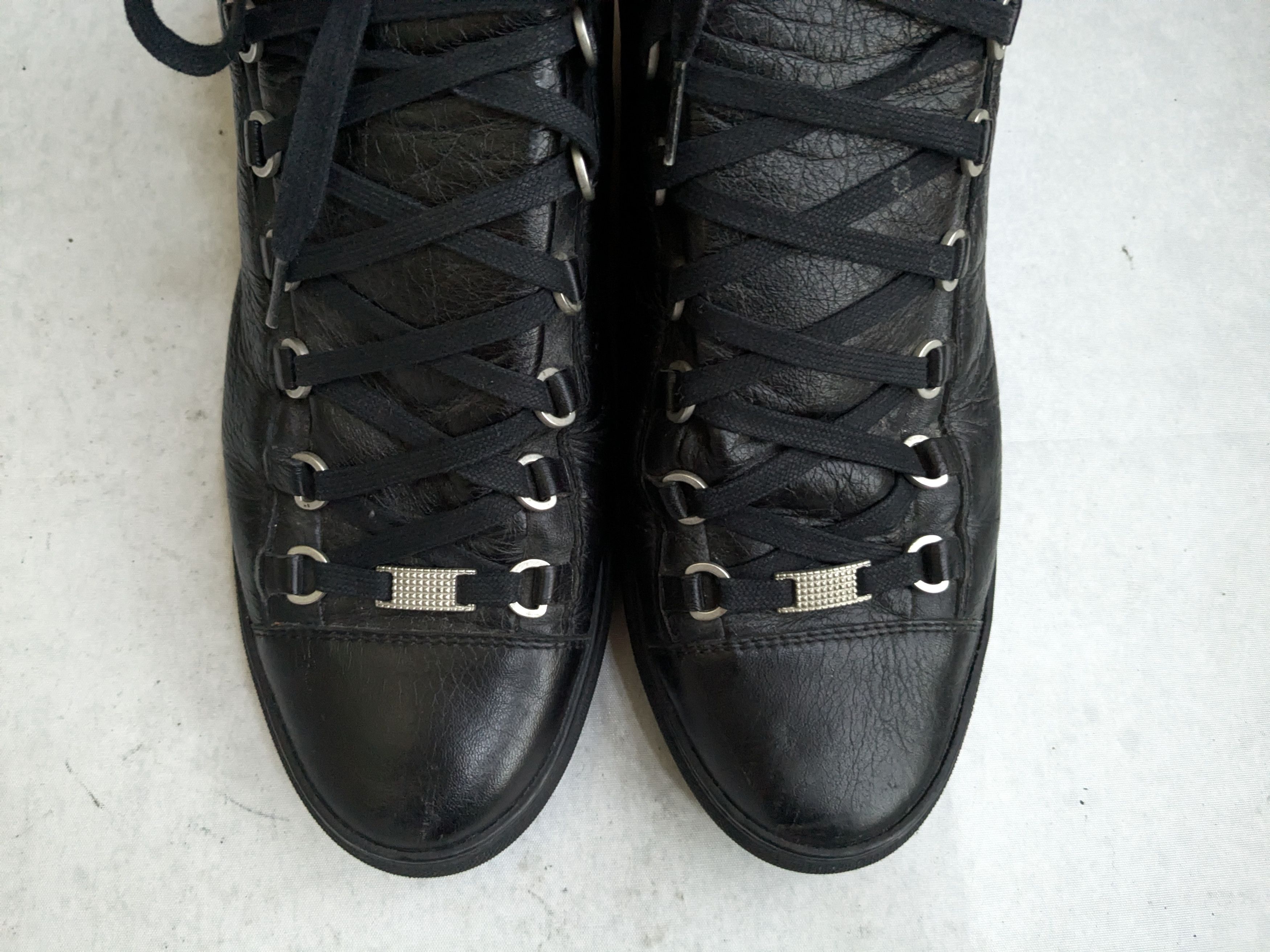 Balenciaga Balenciaga Arena Sneakers Black 11 High Tops Leather Size US 11 / EU 44 - 4 Thumbnail