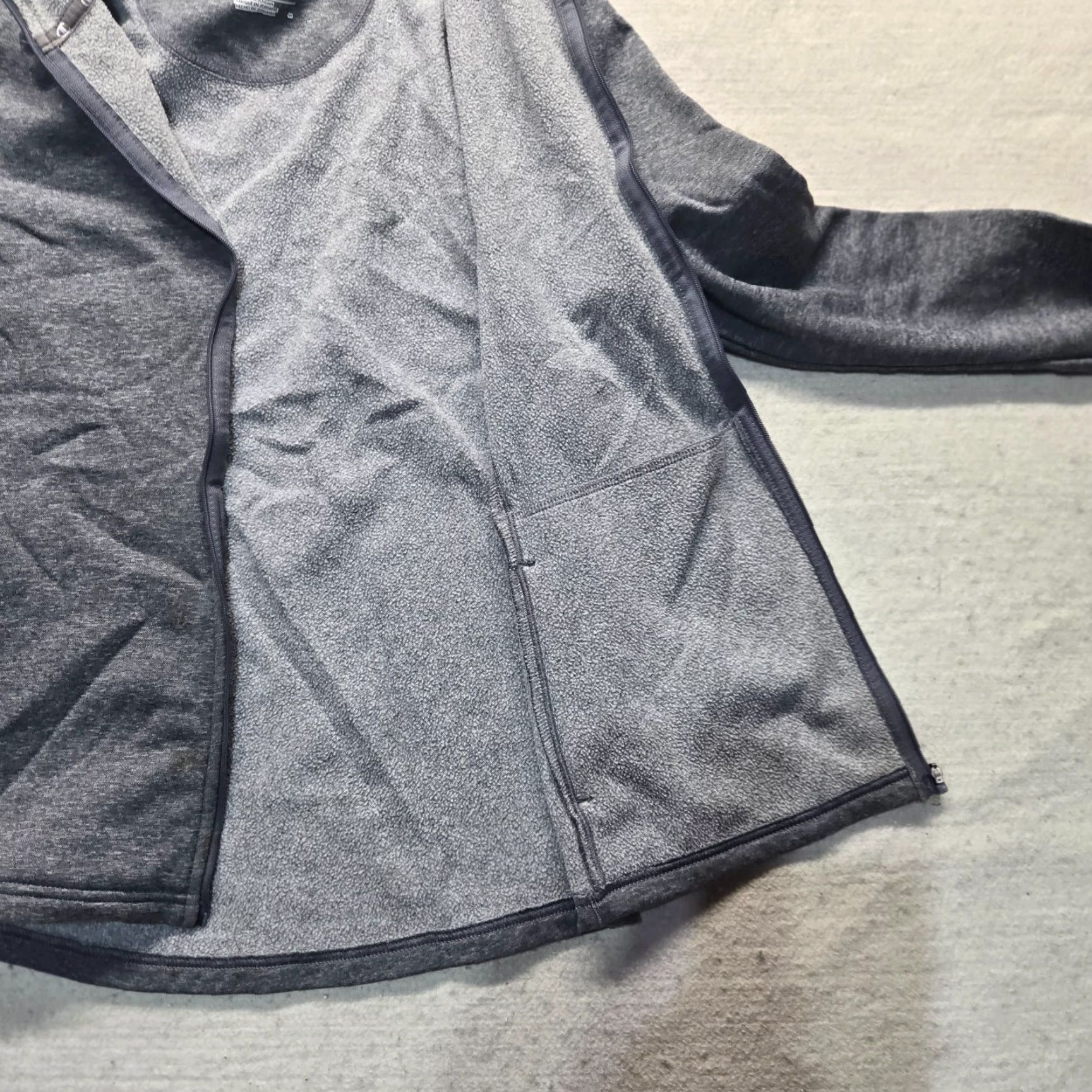 Champion Champion C9 Solid Grey Fleece Full Zip Athletic Jacket Womens XS Size XS / US 0-2 / IT 36-38 - 6 Thumbnail