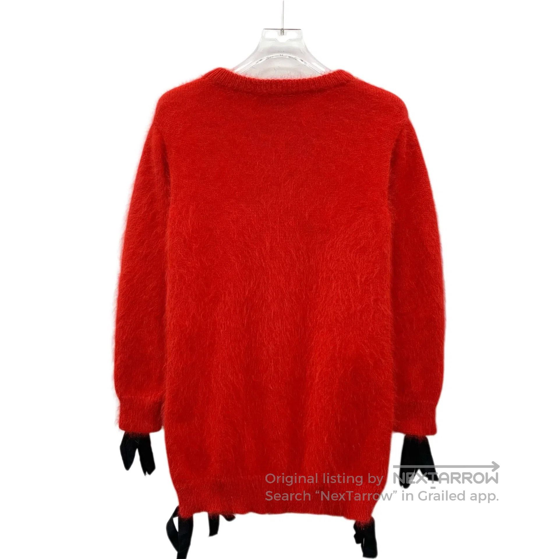 Fendi Fendi Red Rabbit Fur Knit Sweater. Size XS / US 0-2 / IT 36-38 - 2 Thumbnail