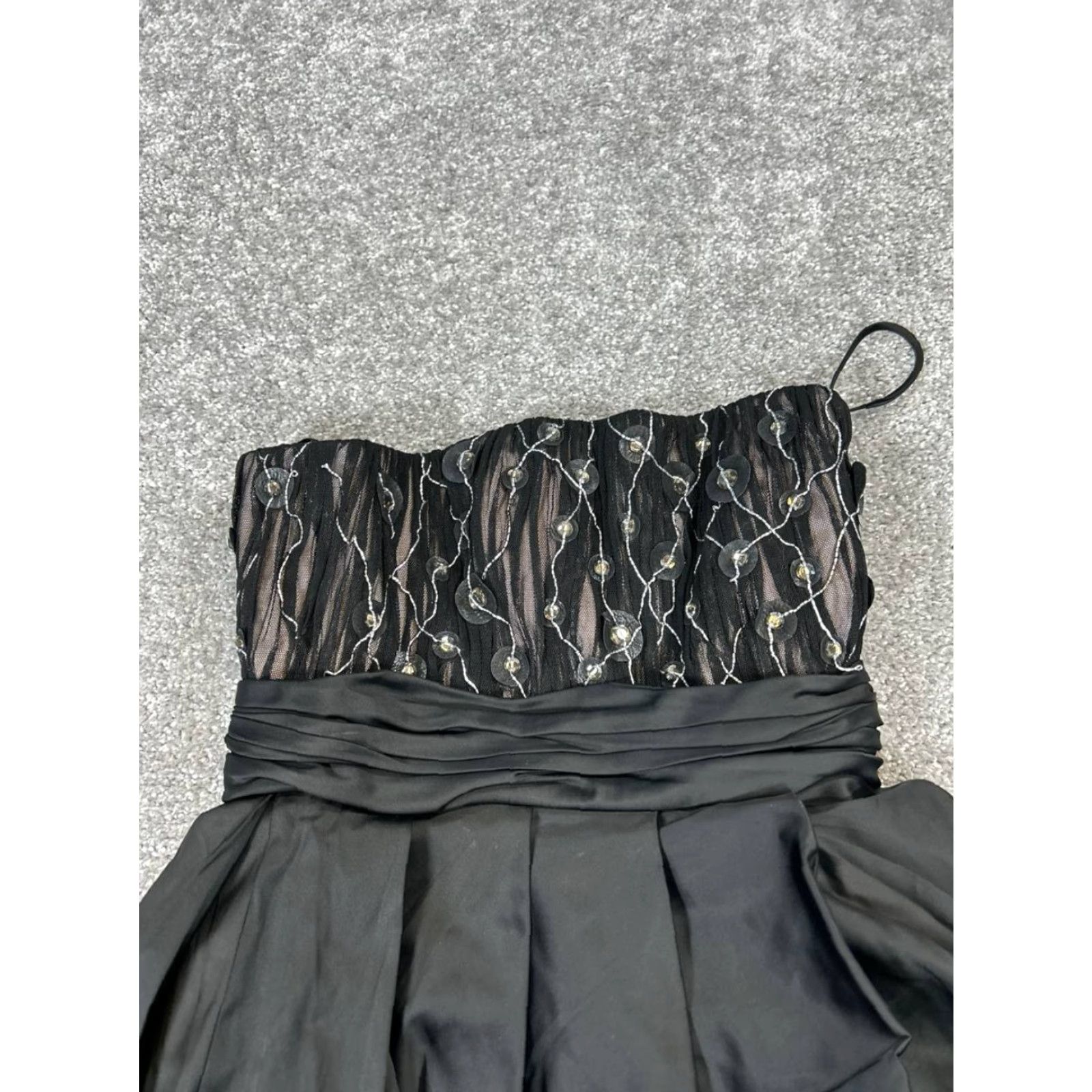 Alice + Olivia Alice + Olivia Dress Womens 3XS Black Blouson A-Line Sleeveless Short Party Cocktail Dress Blouson Size XXS / US 00 / IT 34 - 2 Thumbnail