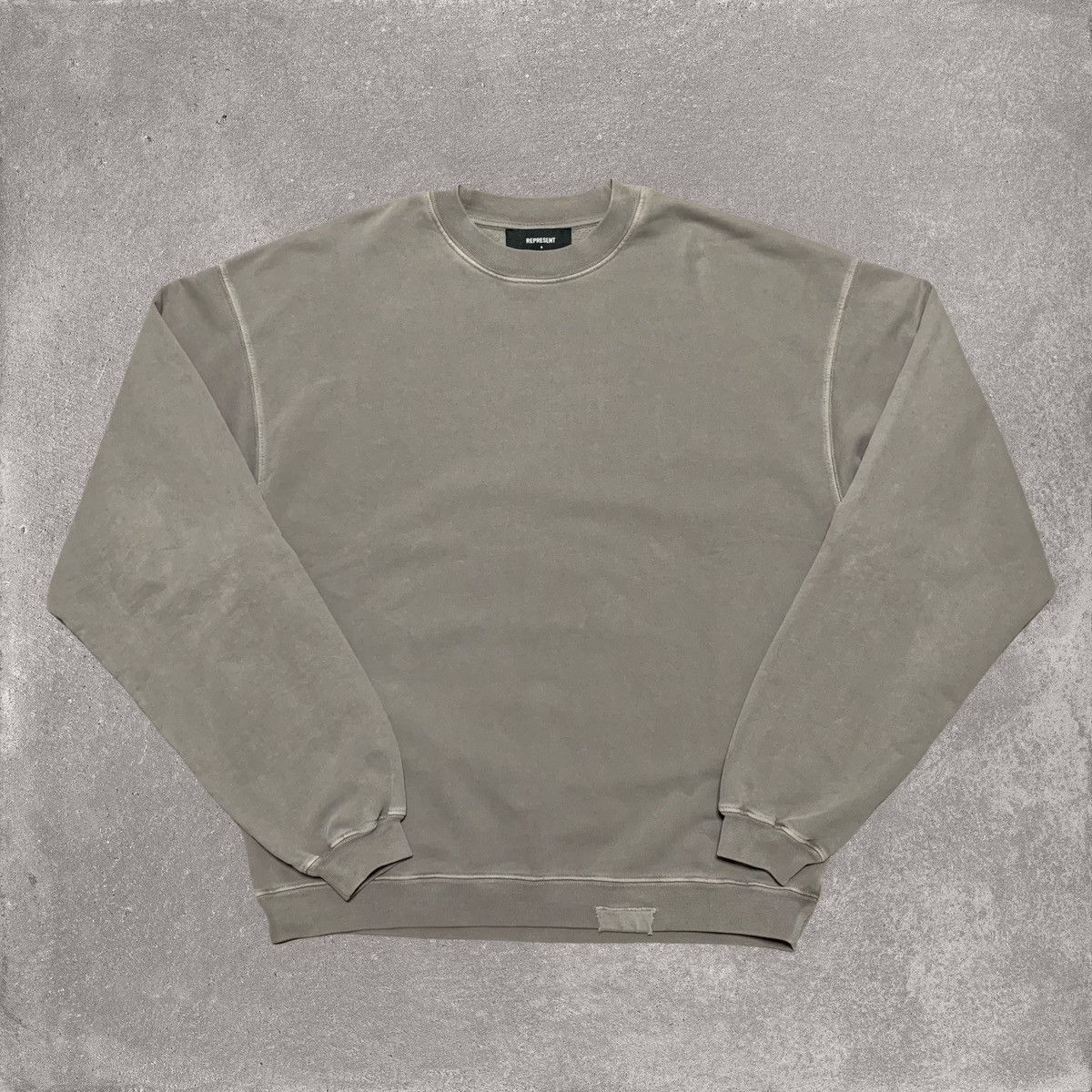 image of Represent Clo Represent Small Initial Ultimate Grey Sweater Sweatshirt, Men's