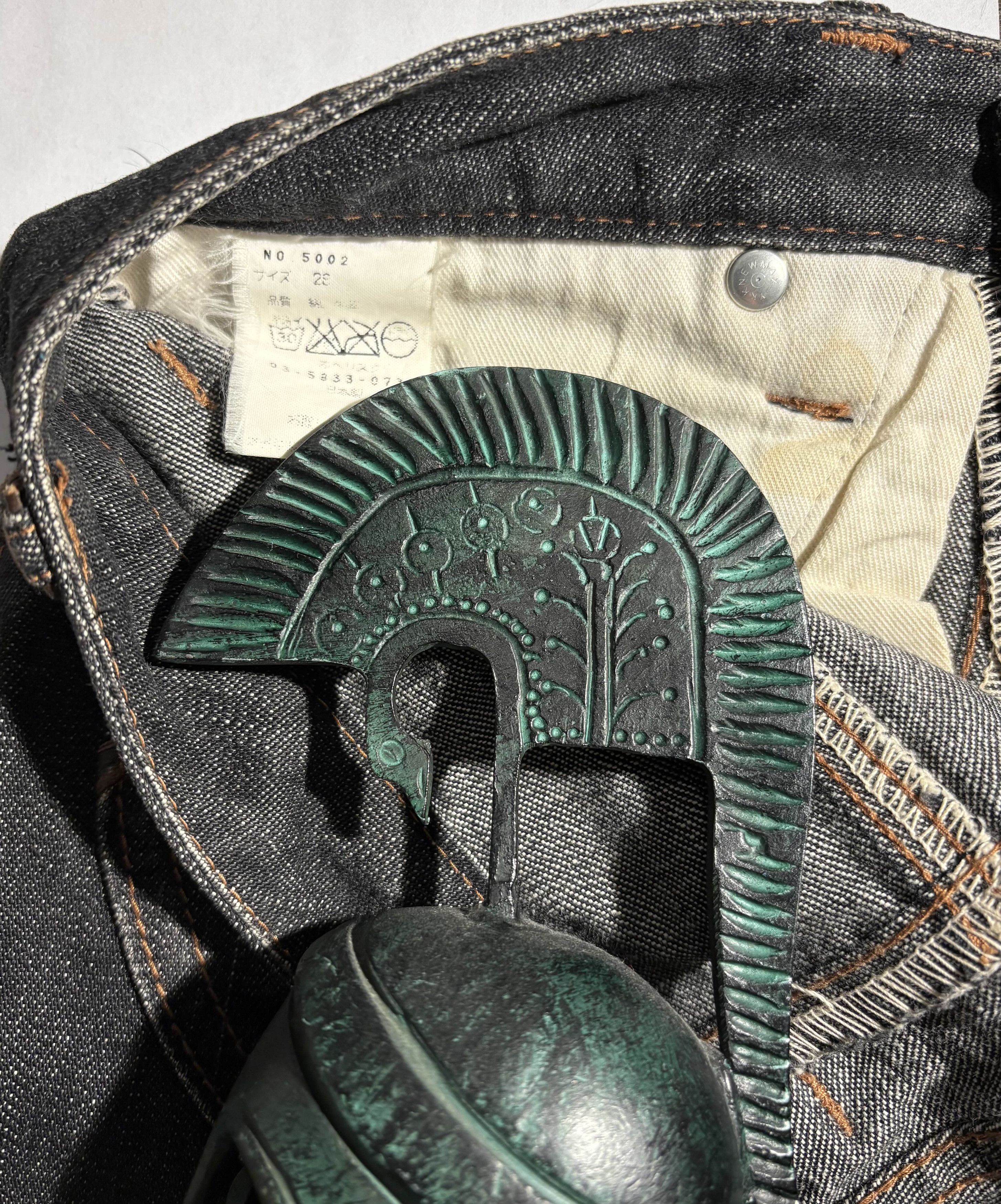 Obelisk Obelisk Western Style Leather 5 Pocket Jeans Size US 28 / EU 44 - 4 Thumbnail