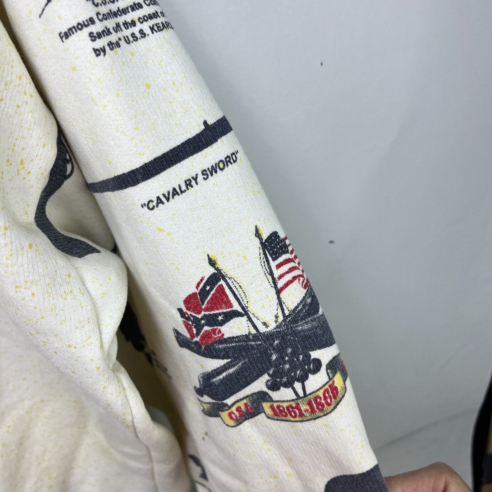Vintage Vintage 90s Civil War Map USA Sweatshirt XL All over Print Size US XL / EU 56 / 4 - 5 Thumbnail
