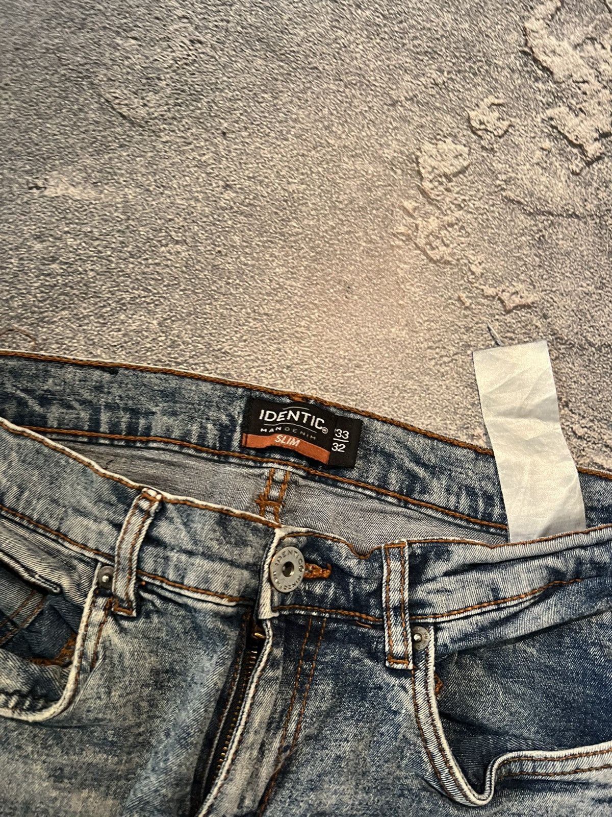 Japanese Brand Destroyed Japanese Washed Blue Vintage Skinny Size US 31 - 5 Thumbnail