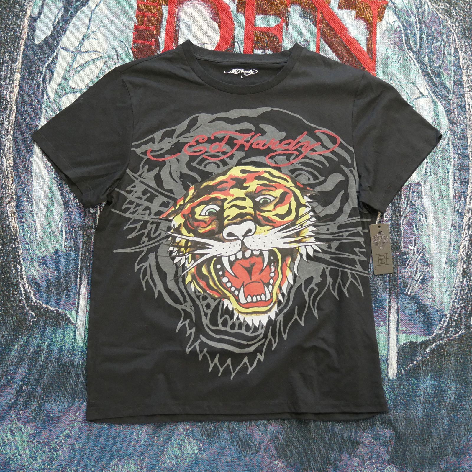 Ed Hardy Ed Hardy Tiger Big Oversized Print Tee Size US L / EU 52-54 / 3 - 2 Thumbnail