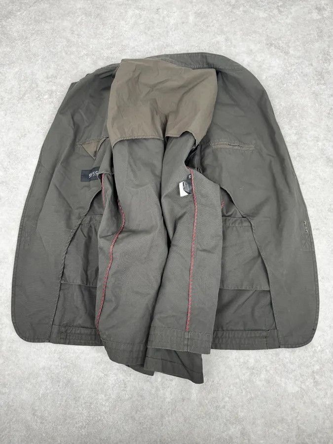 Gucci 2000s Gucci Olive Green Buttoned Military Jacket Size US L / EU 52-54 / 3 - 7 Thumbnail