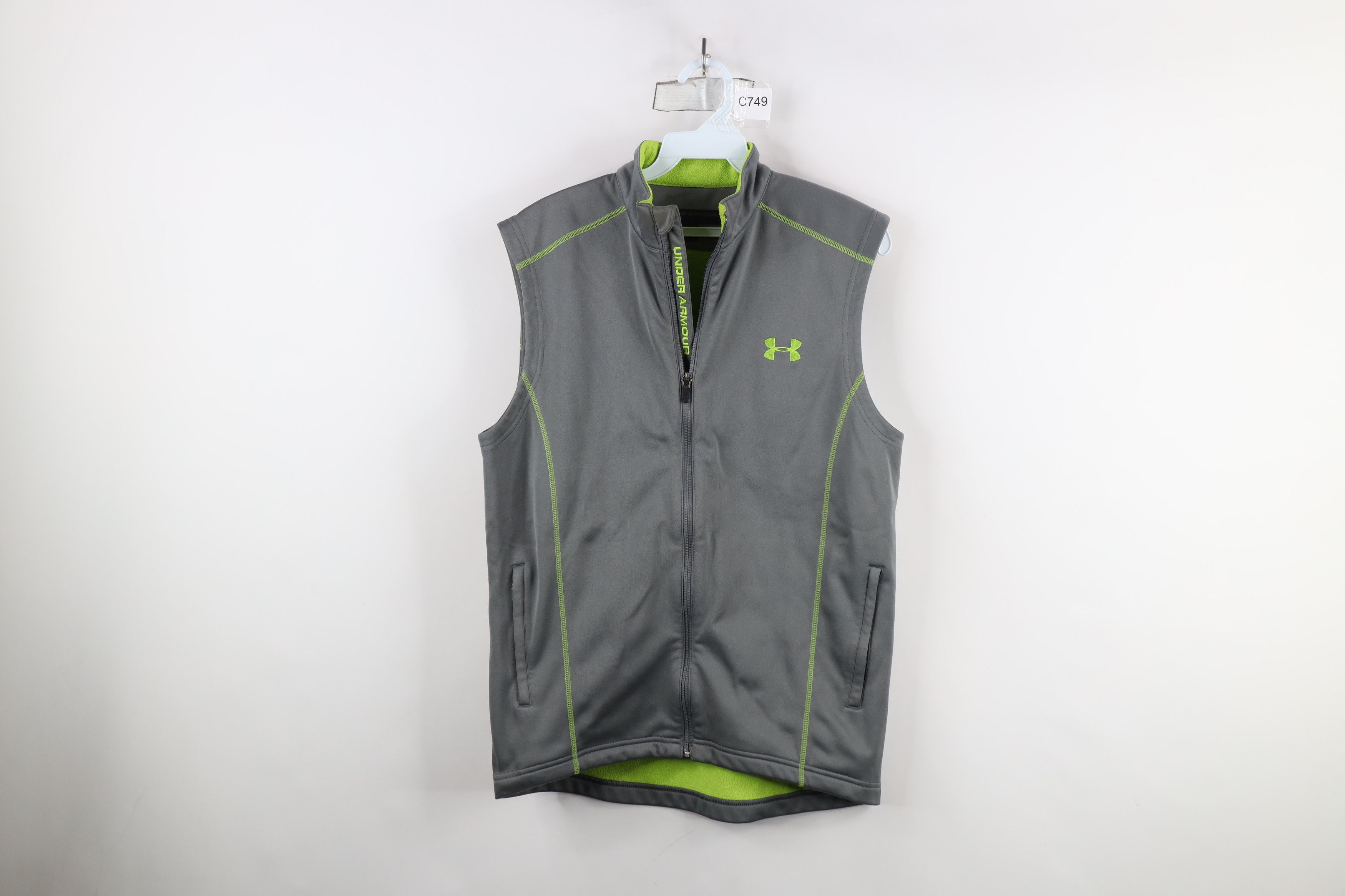 Under Armour × Vintage Under Armour Fleece Lined Sleeveless Full Zip Vest Jacket Size US S / EU 44-46 / 1 - 1 Thumbnail