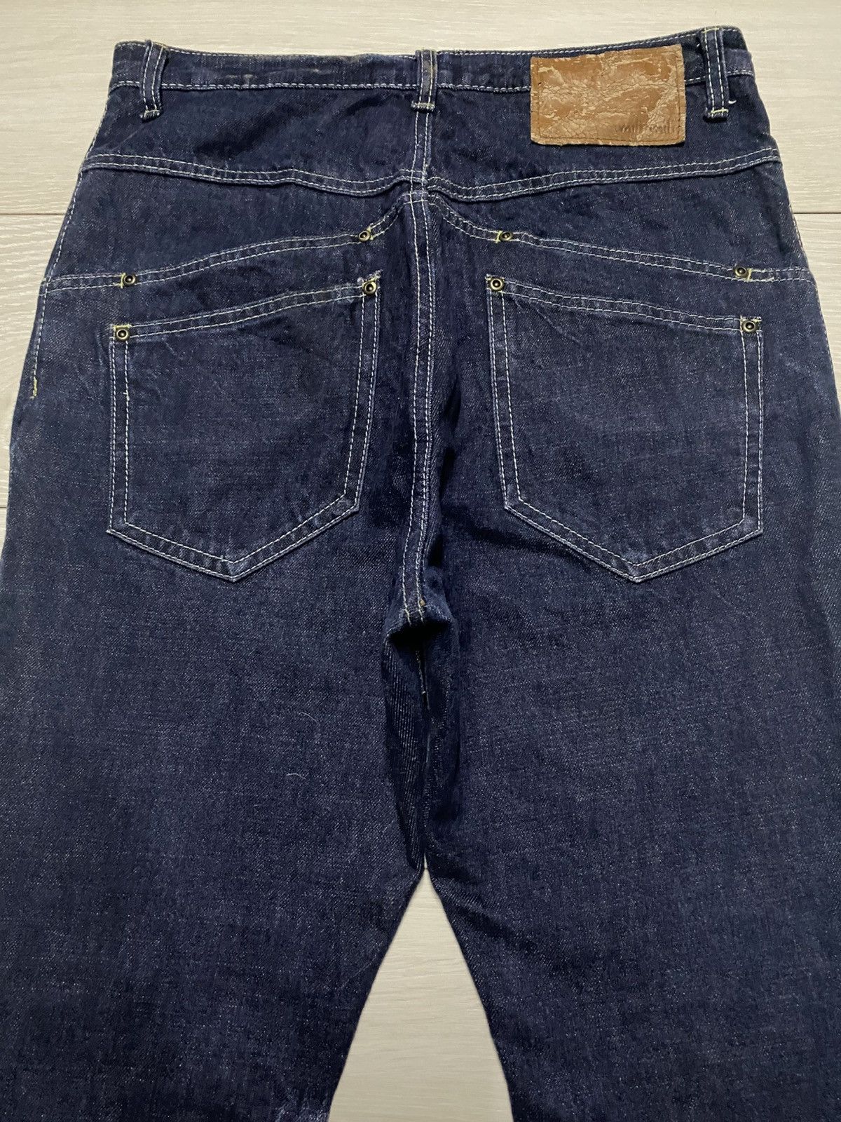 Issey Miyake Vintage Mili-mili Bush Pant Skinny Denim Size US 33 - 4 Thumbnail