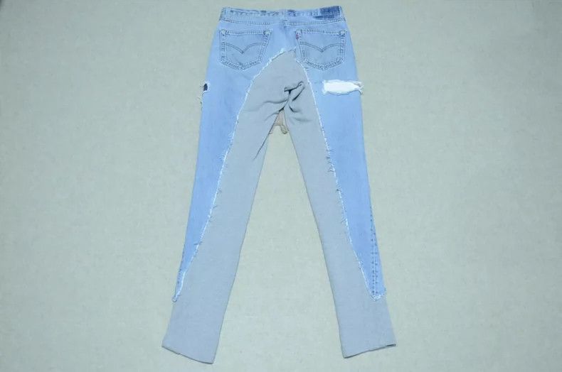 Greg Lauren greg lauren Classic jeans, sweatpants, spliced heavy-duty c Size US 30 / EU 46 - 5 Thumbnail