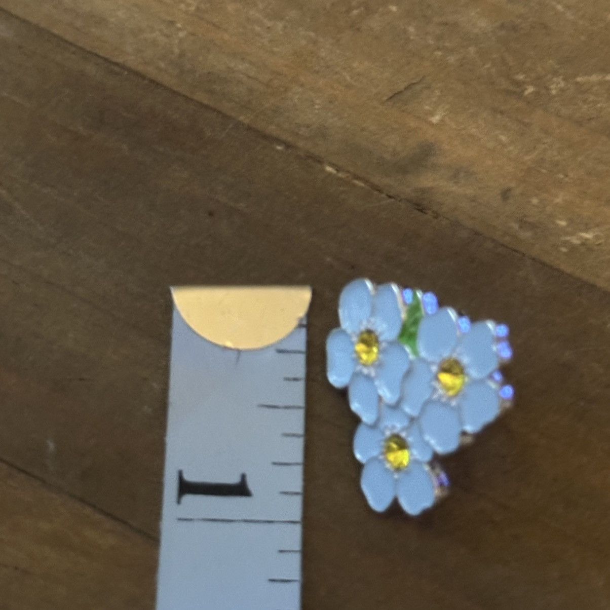 Vintage Vintage enamel flowers tac pin Size ONE SIZE - 2 Thumbnail
