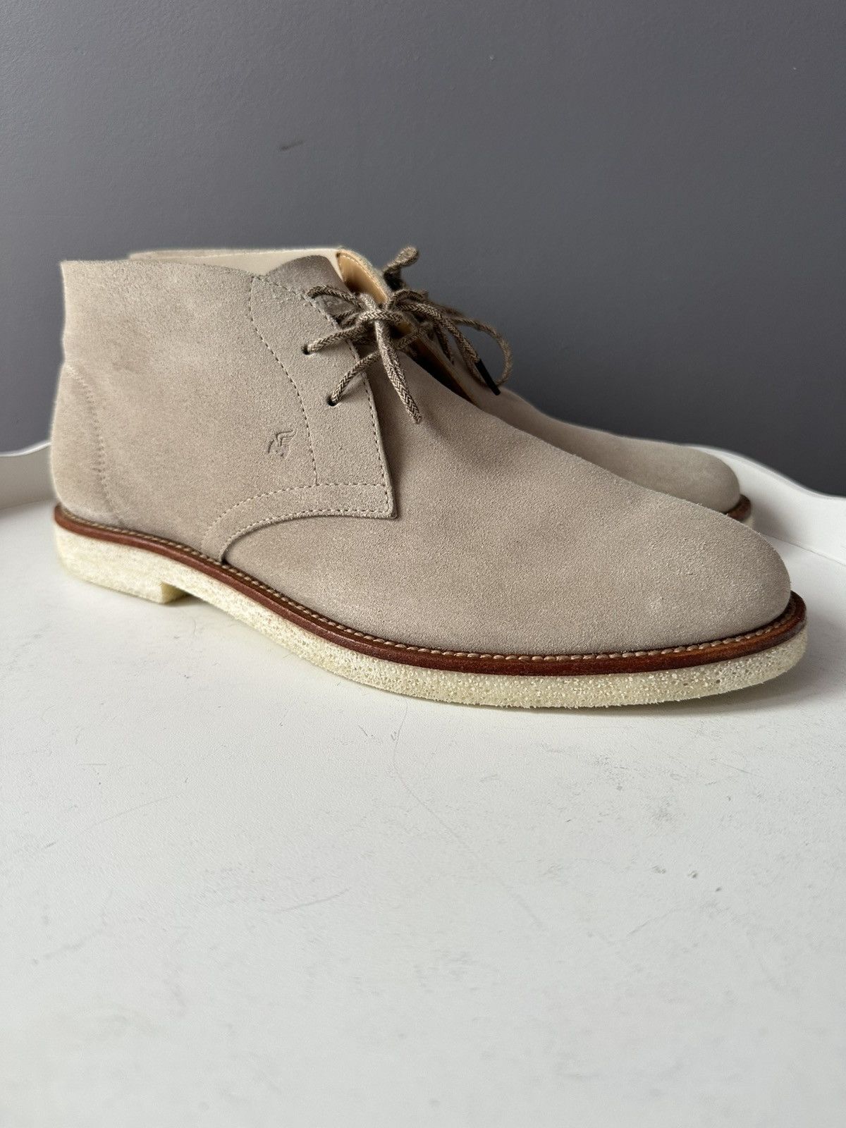Hogan HOGAN ANKLE CHUKKA BOOTS SUEDE SHOESE Size US 7.5 / EU 40-41 - 7 Thumbnail