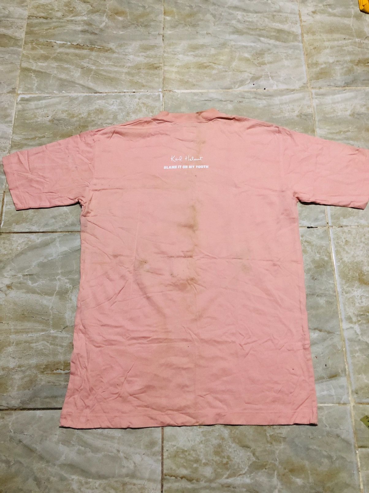 Japanese Brand Karl Helmut Sewn Patch Logo T-Shirt Size US L / EU 52-54 / 3 - 3 Thumbnail