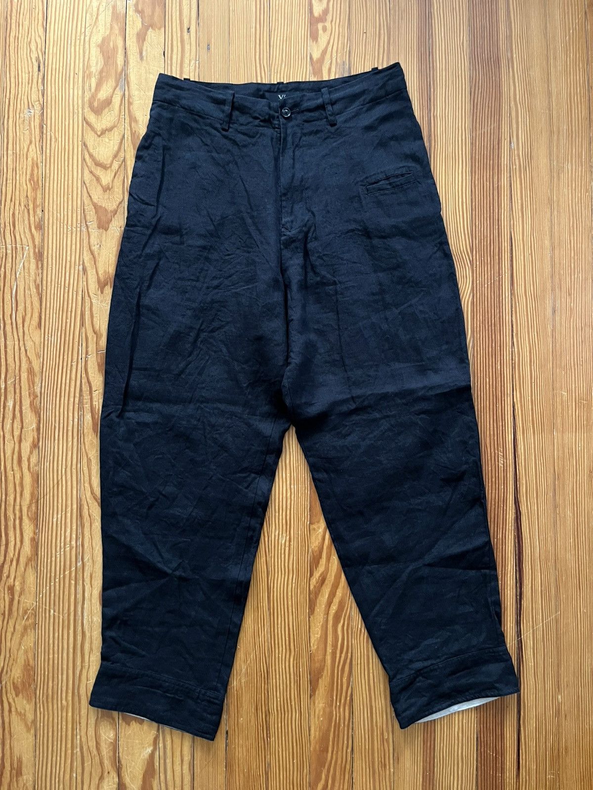 Yohji Yamamoto Yohji Yamamoto Y’s Gauze Linen Balloon Pants Black Size US 31 - 1 Thumbnail