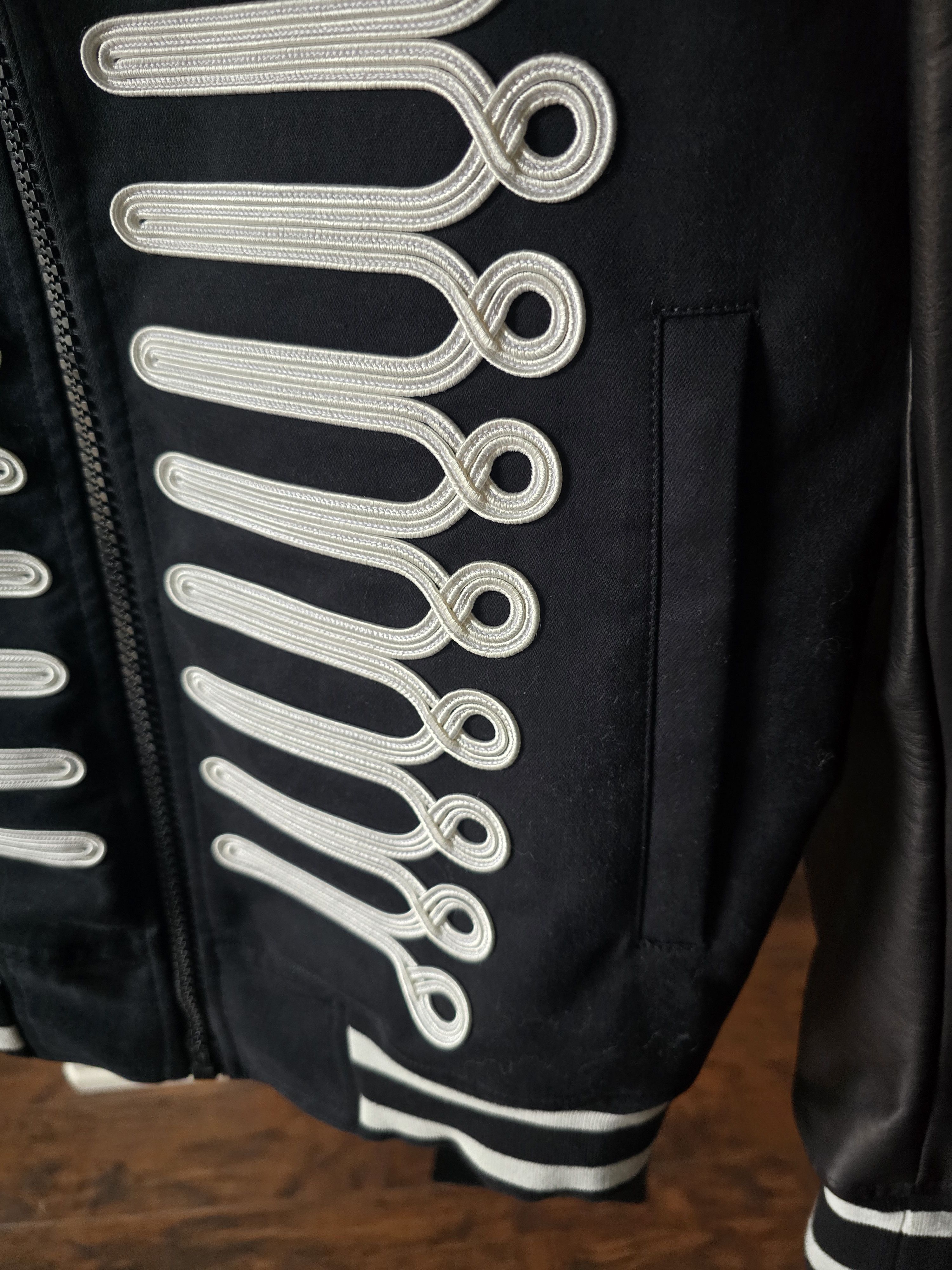 Philipp Plein Philipp Plein Black Military-Style Bomber Jacket/Embroidery Size US M / EU 48-50 / 2 - 9 Thumbnail