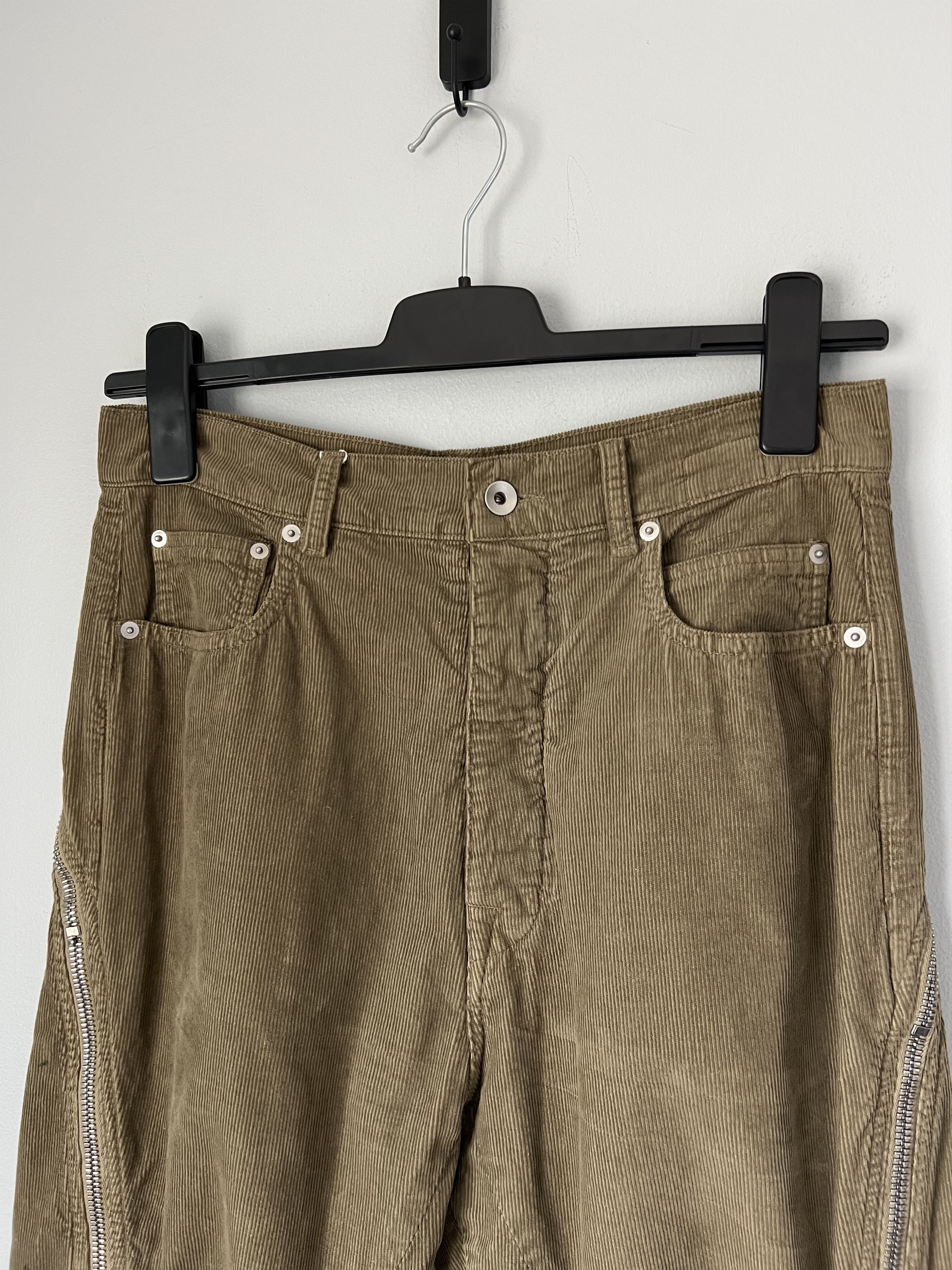 Rick Owens Drkshdw Rick Owens DRKSHDW Corduroy Bolana Banana Pants Size US 29 - 2 Thumbnail