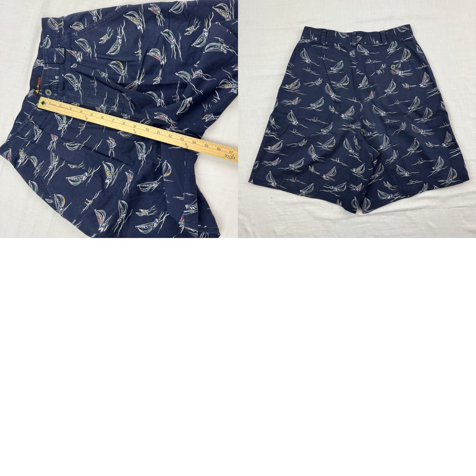 Vintage Vintage Liz Sport Sailboat Shorts Womens 8 Hipster Beach Preppy 90s Y2K Boho Size 30" / US 8 / IT 44 - 8 Thumbnail