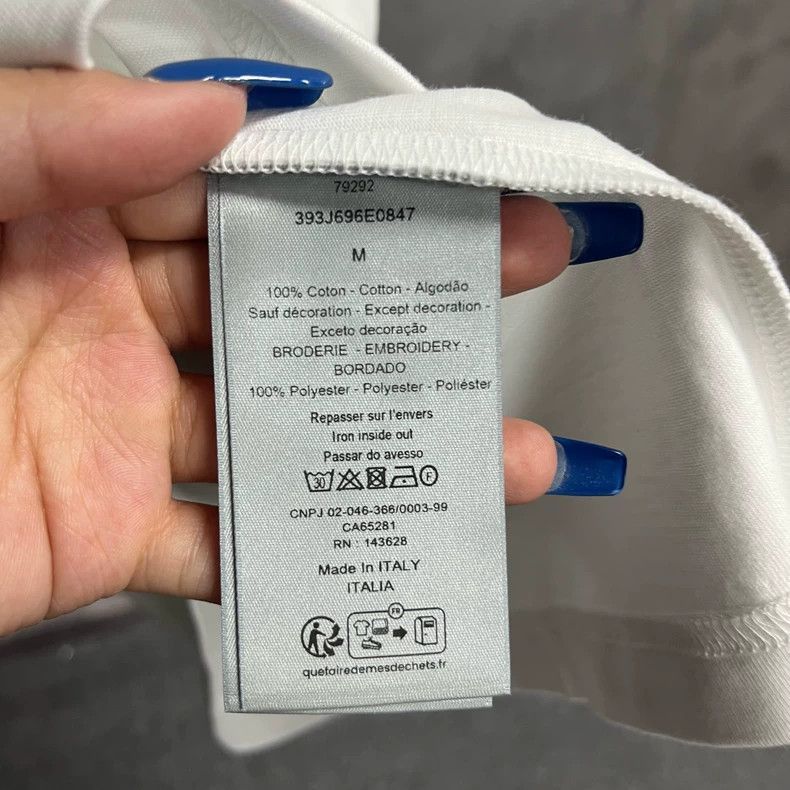 Dior DIOR White Graphic Print Short Sleeve T-2505 Size US M / EU 48-50 / 2 - 4 Thumbnail
