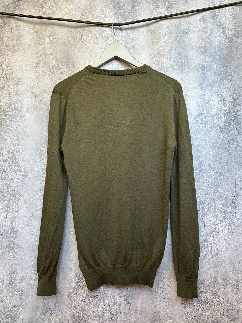 Reiss Reiss Hart Crew Wool Jumper Green LS Pullover Sweater Size US L / EU 52-54 / 3 - 3 Thumbnail