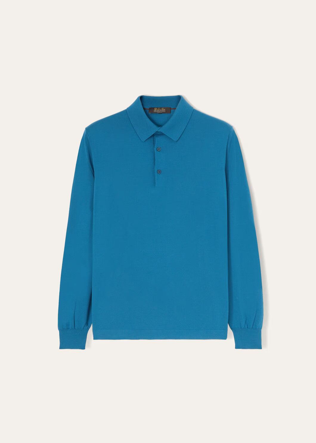 Loro Piana o1loc1c1224 Long-Sleeved Polo Shirt in Blue Size US S / EU 44-46 / 1 - 1 Thumbnail