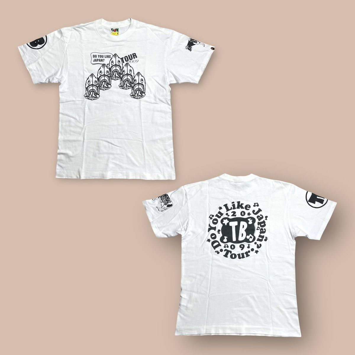 Bape Bape Teriyaki Boyz "DO YOU LIKE JAPANESE TOUR 2009" Tee Size US M / EU 48-50 / 2 - 1 Thumbnail