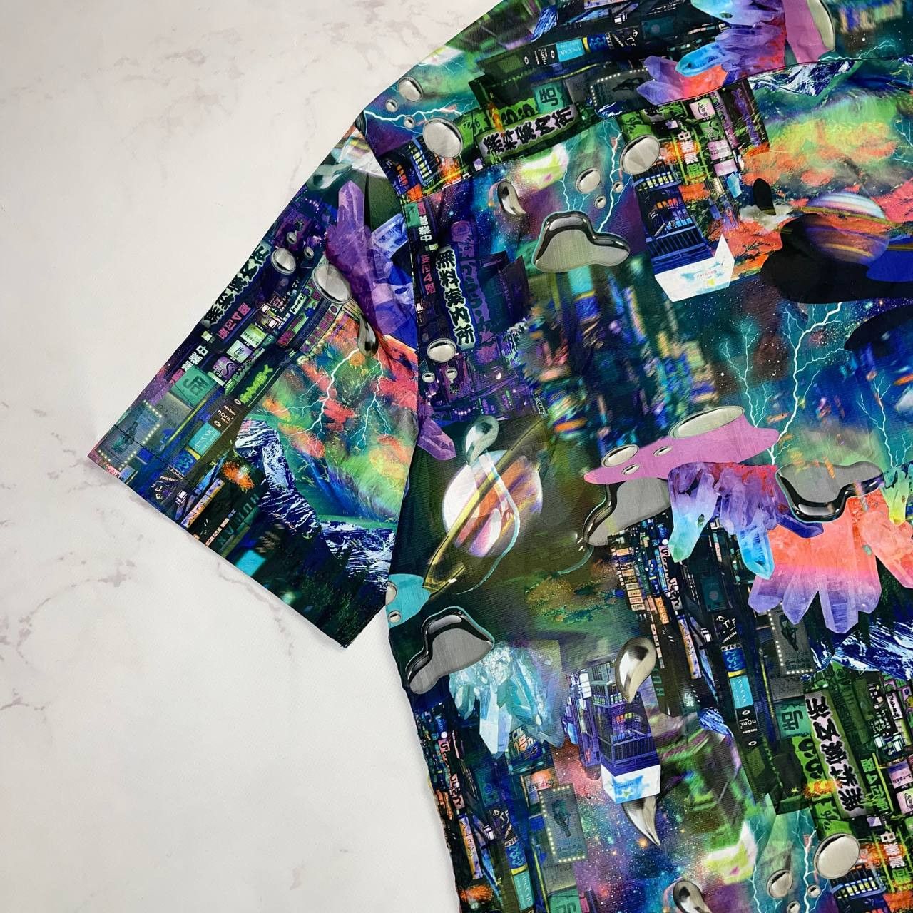 Vintage Avant-Garde x streatwear cropped shirt size m cosmos Size US M / EU 48-50 / 2 - 13 Thumbnail