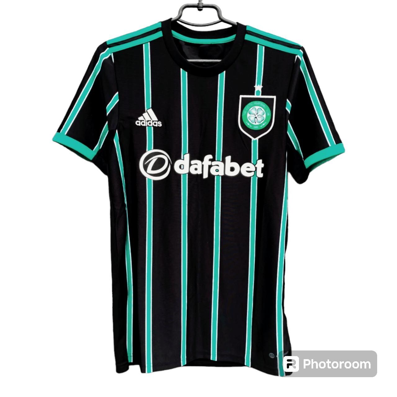 image of Adidas x Soccer Jersey Jersey Celtic Glasgow 2020 2021 Away Size XL Soccer in Black Green, Men's