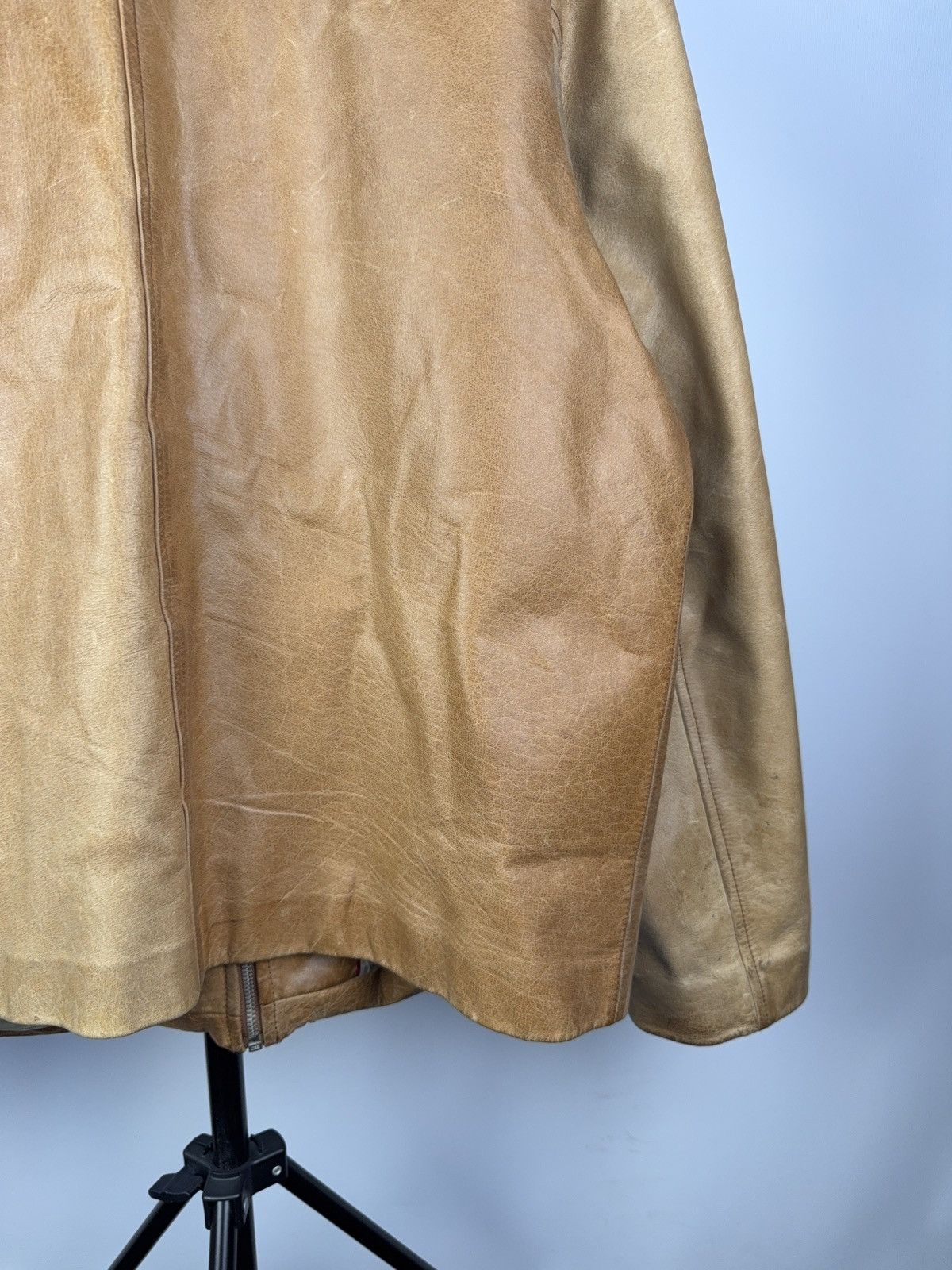 Leather Vintage 90s Trapper Retro Biker Moto Leather Jacket Size US L / EU 52-54 / 3 - 13 Thumbnail