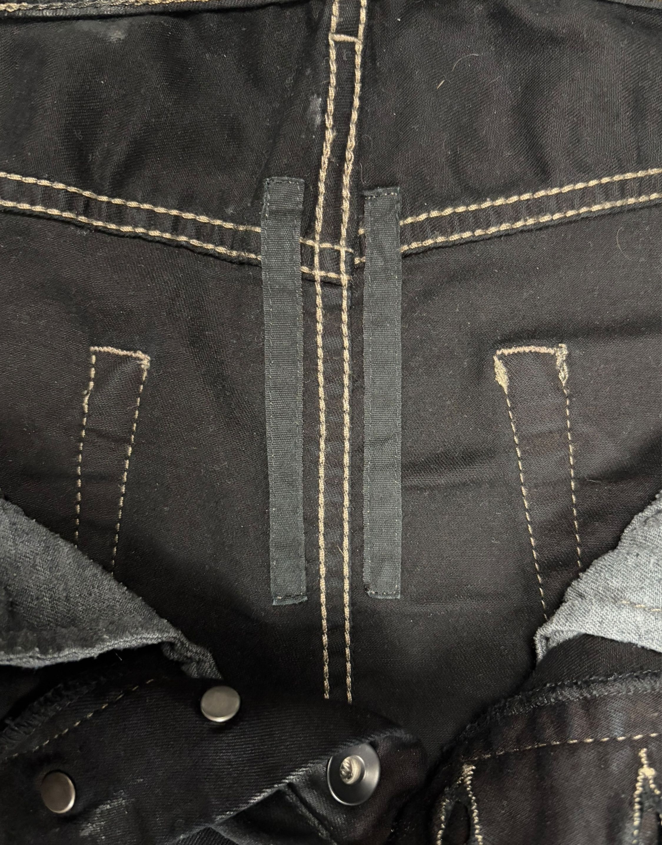 Rick Owens Drkshdw Rick Owens DRKSHDW Torrence Cut Denim Size US 32 / EU 48 - 3 Thumbnail
