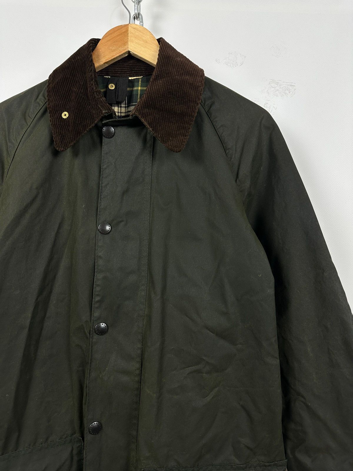 Barbour Vintage Barbour Gamefair Waxed Olive Green Coat Jacket Size US S / EU 44-46 / 1 - 7 Thumbnail