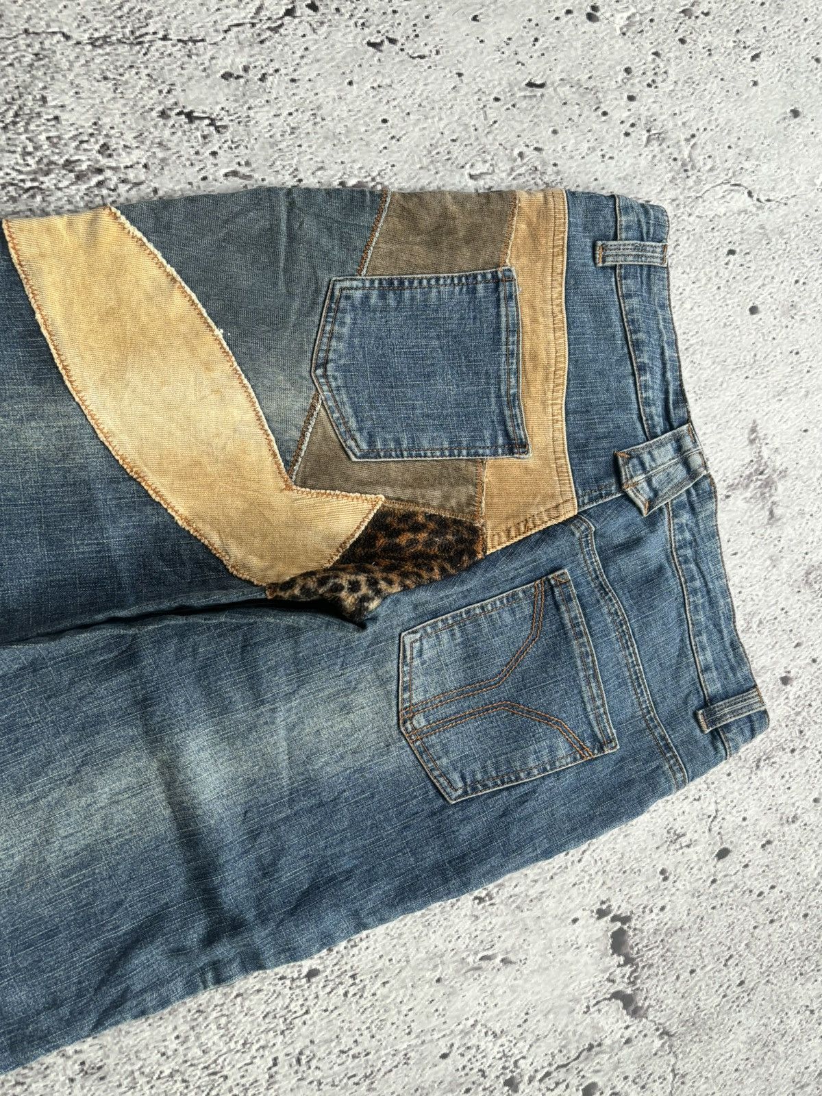 Tornado Mart Y2k Flare Jeans deep to deep Wide leg style jeans Size US 28 / EU 44 - 4 Thumbnail