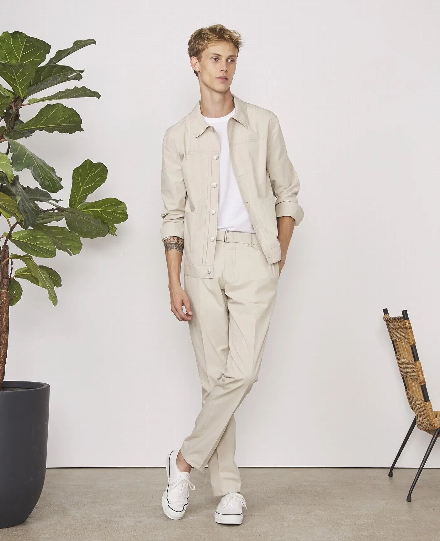 Officine Generale PAUL PANTS Size US 32 / EU 48 - 2 Thumbnail