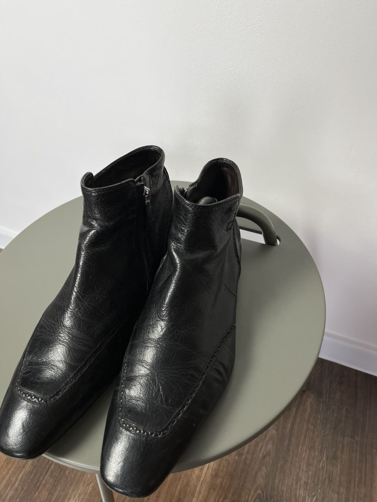 Bottega Veneta Bottega Veneta Leather Side-Zip Boots 42.5 EU / 9.5 US Size US 9.5 / EU 42-43 - 4 Thumbnail