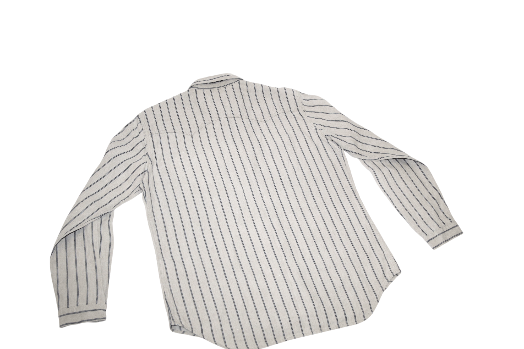 Japanese Brand IMjiT35020 Manufactus Srl Woven Raw Linen 18oz Western Shirt Size US XL / EU 56 / 4 - 12 Thumbnail
