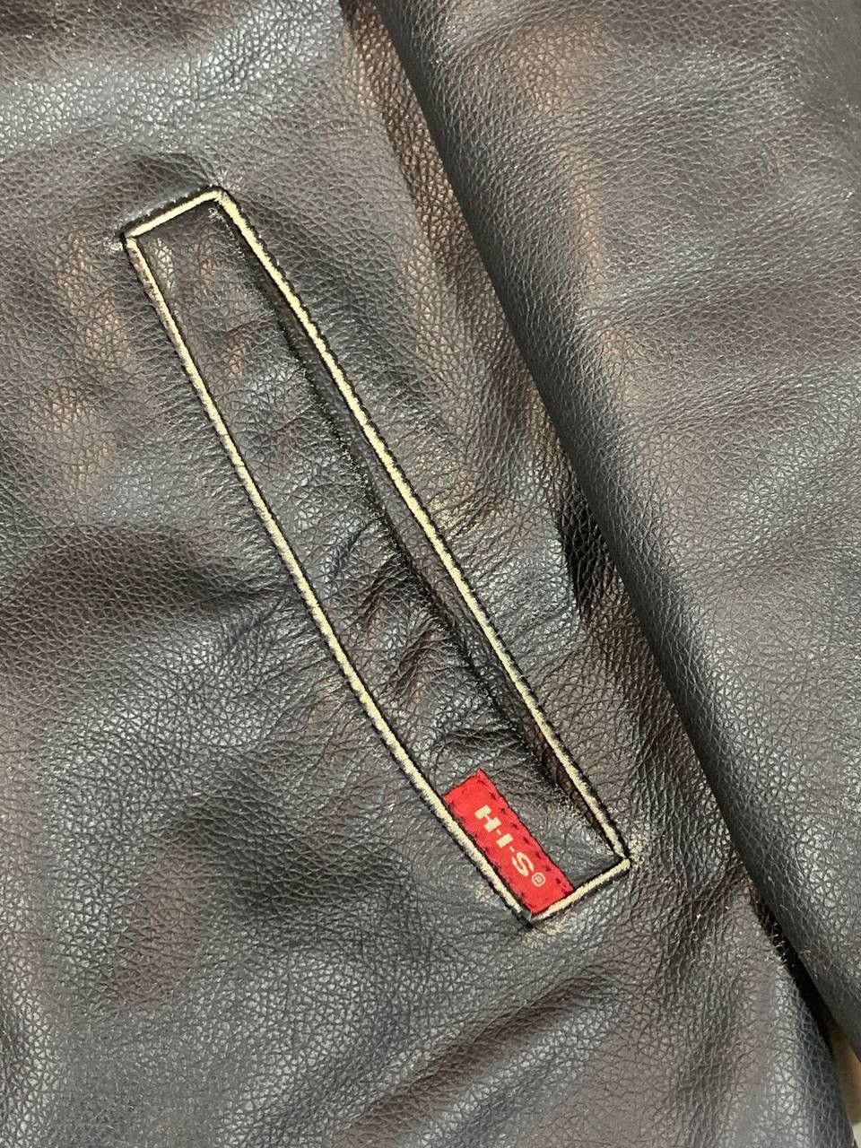 Other HIS Moto Racing Leather Jacket Vintage Size US M / EU 48-50 / 2 - 6 Thumbnail