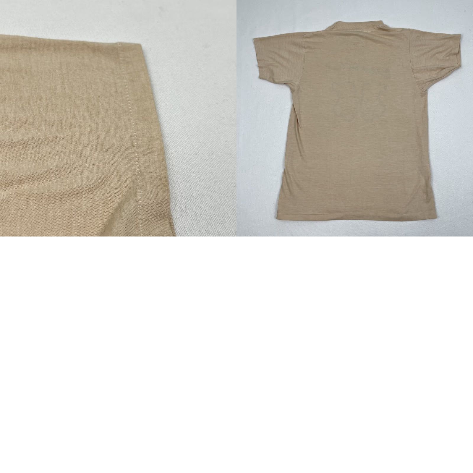 Hanes VINTAGE Hanes Beefy-T Graphic T-Shirt Adult Mens M Marble Beige 80s Logo Classic 90s Theme Mens Size US M / EU 48-50 / 2 - 8 Thumbnail