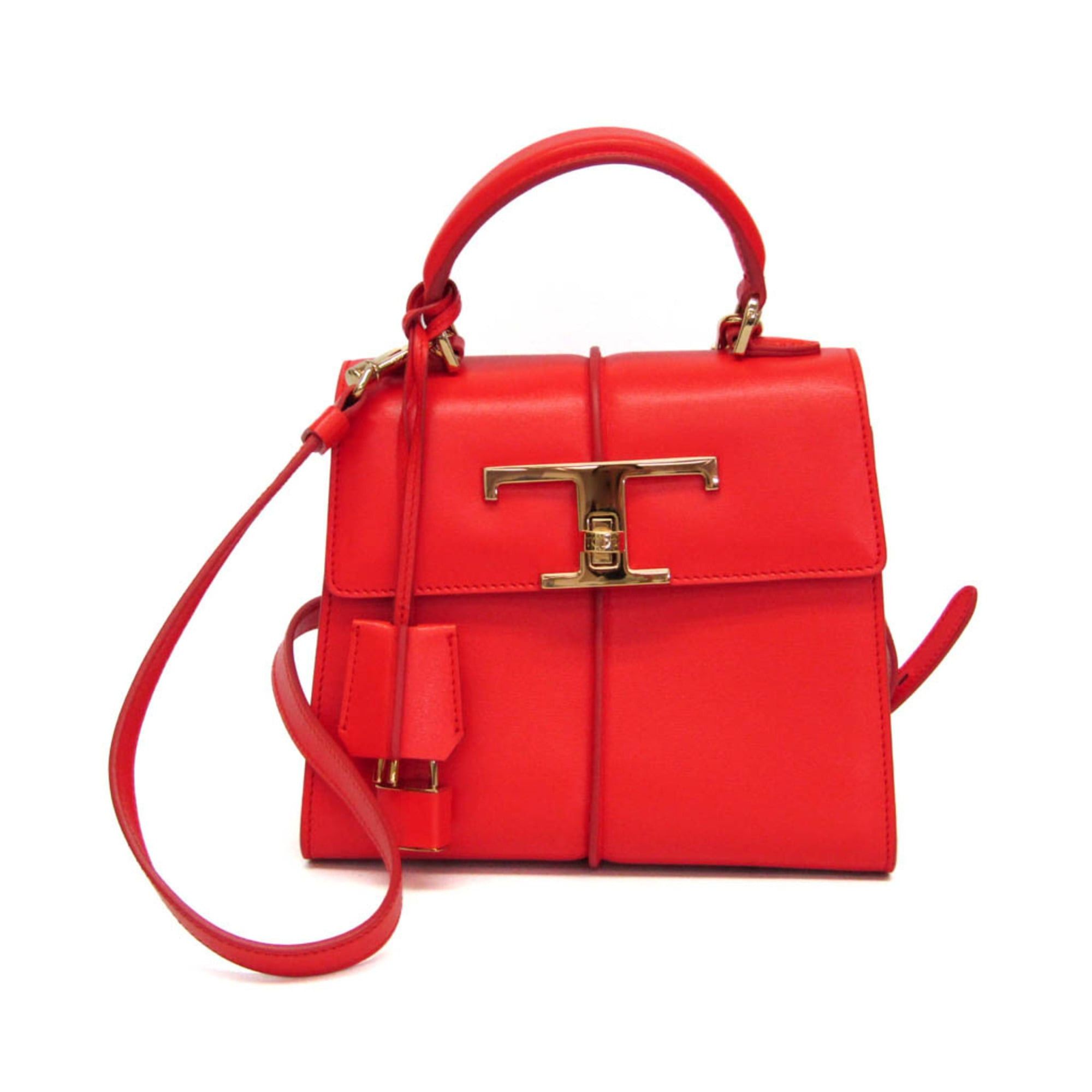 Tod's Tod's T Timeless Women's Leather Handbag,Shoulder Bag Red Color Size ONE SIZE - 1 Thumbnail