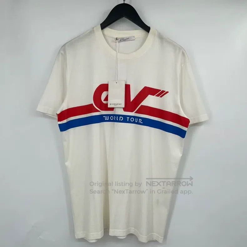 Givenchy Givenchy White Advertising Lettering Short Sleeve Size US M / EU 48-50 / 2 - 1 Thumbnail
