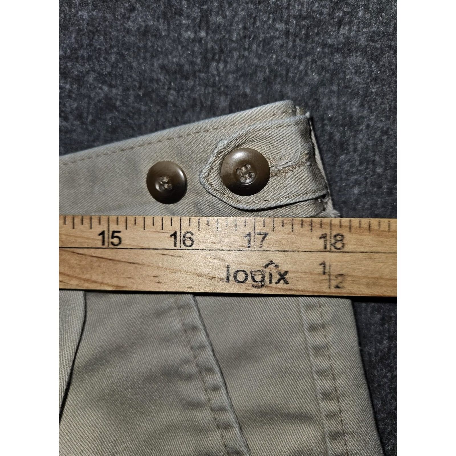 Dockers VINTAGE Dockers Khakis Pants Mens 36x30 Beige Pleated Relaxed Fit Elastic Waist Front Zip Pocket 90s Size US 36 / EU 52 - 5 Thumbnail