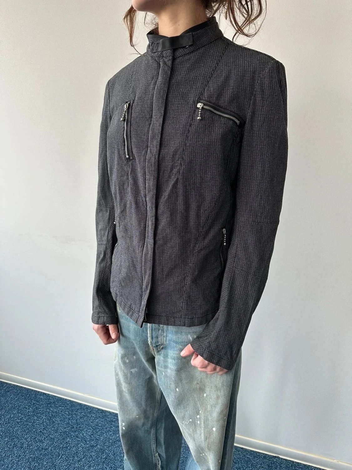 Marithe + Francois Girbaud Marithé + Francois Girbaud Fitted Jacket Pied de Poule Size M / US 6-8 / IT 42-44 - 2 Thumbnail