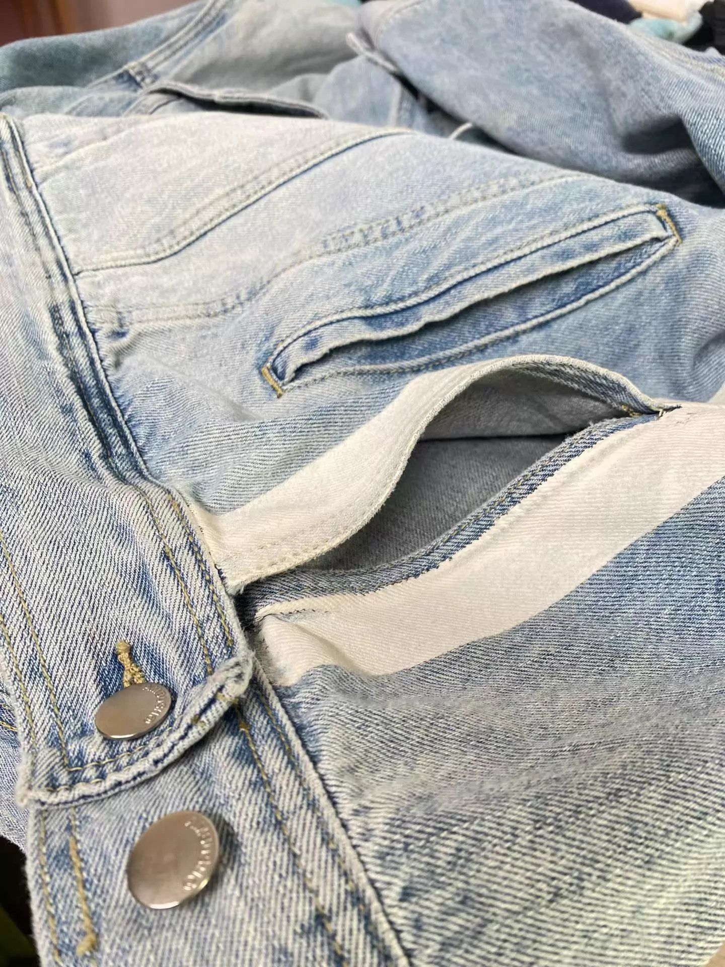 Ambush Design AMBUSH Denim Unisex Cutout 1 Jacket Rare Size US S / EU 44-46 / 1 - 4 Thumbnail